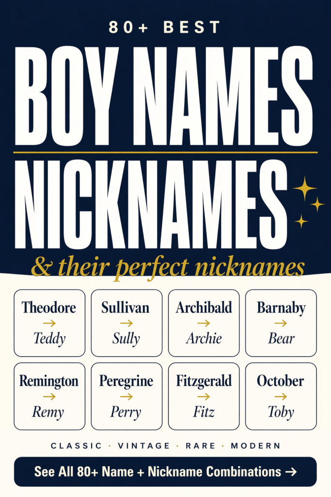boy names with nicknames