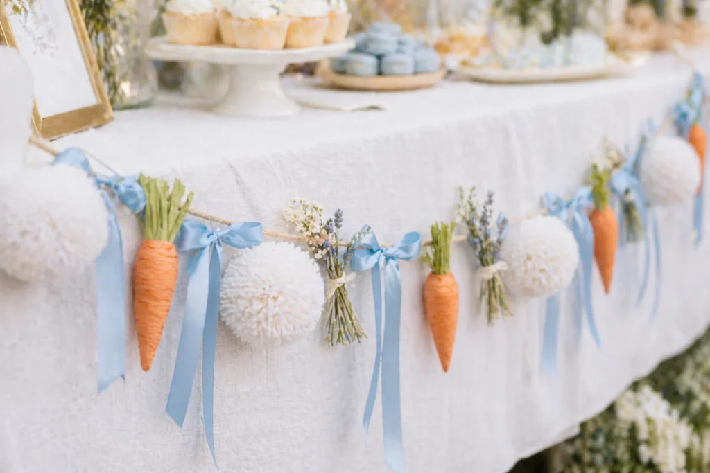 bunny tail garland