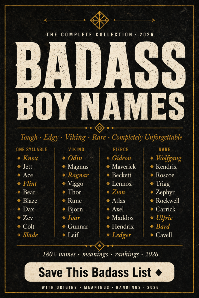badass boy names