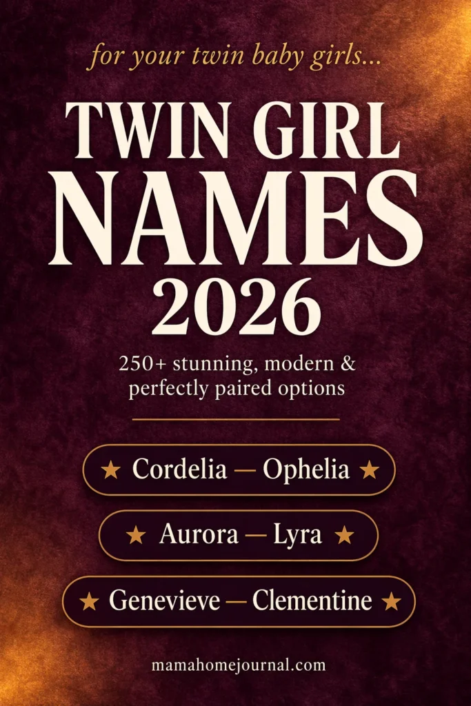 twin girl names ideas list
