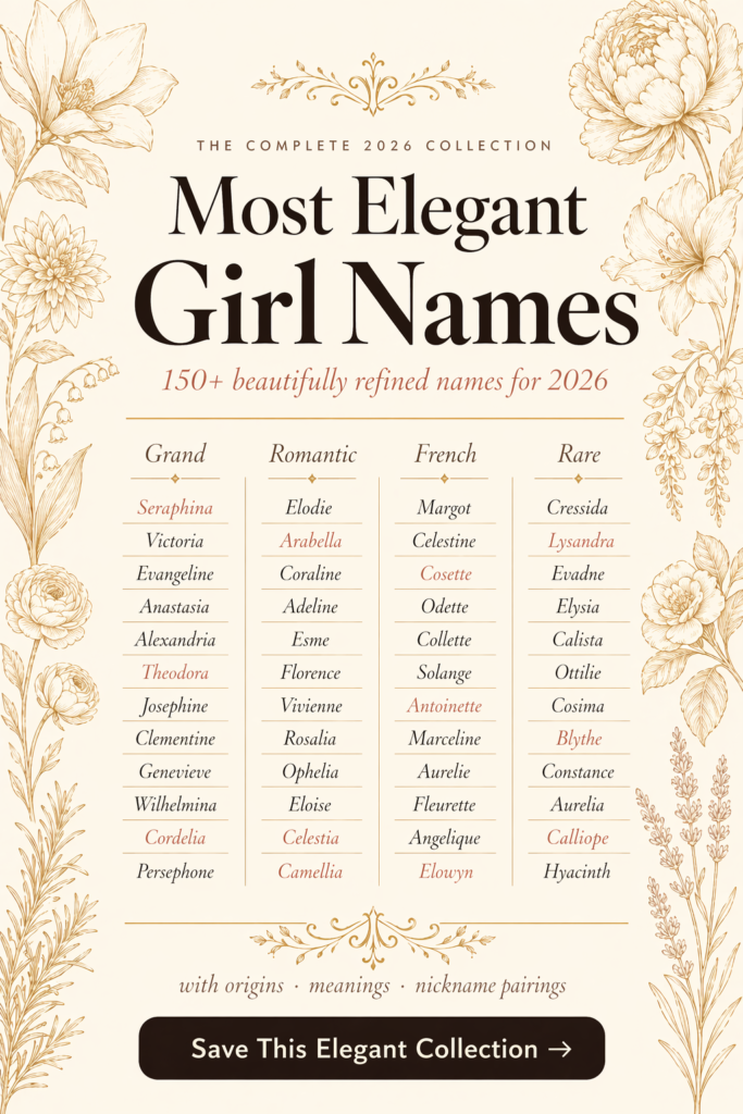 Elegant Baby Girl Names Youβll Fall in Love With