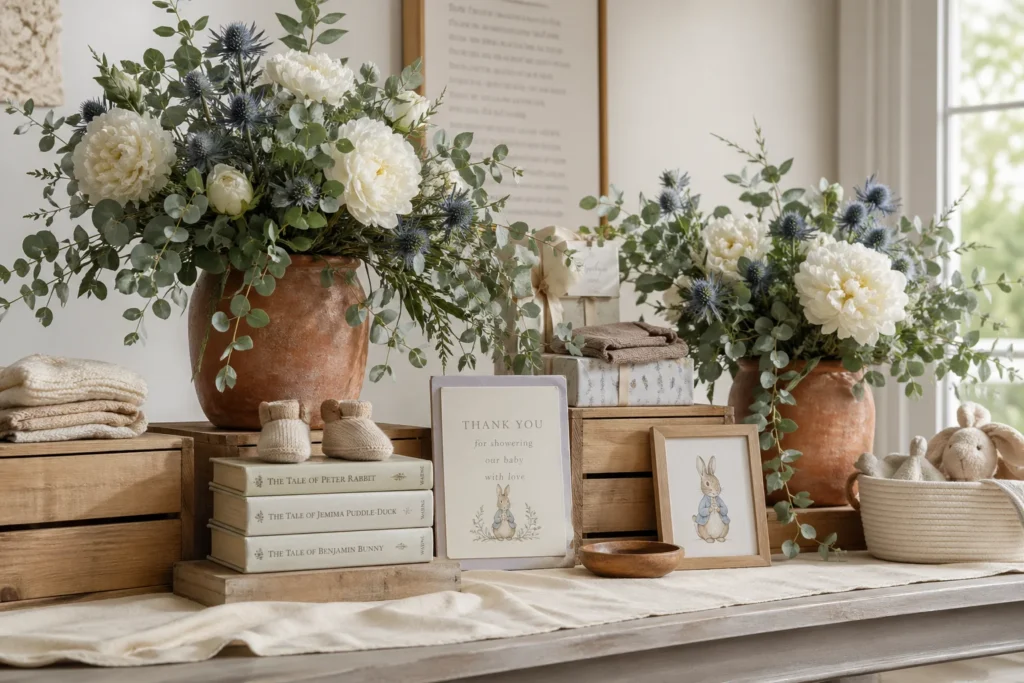 Elevated Wooden & Floral Design