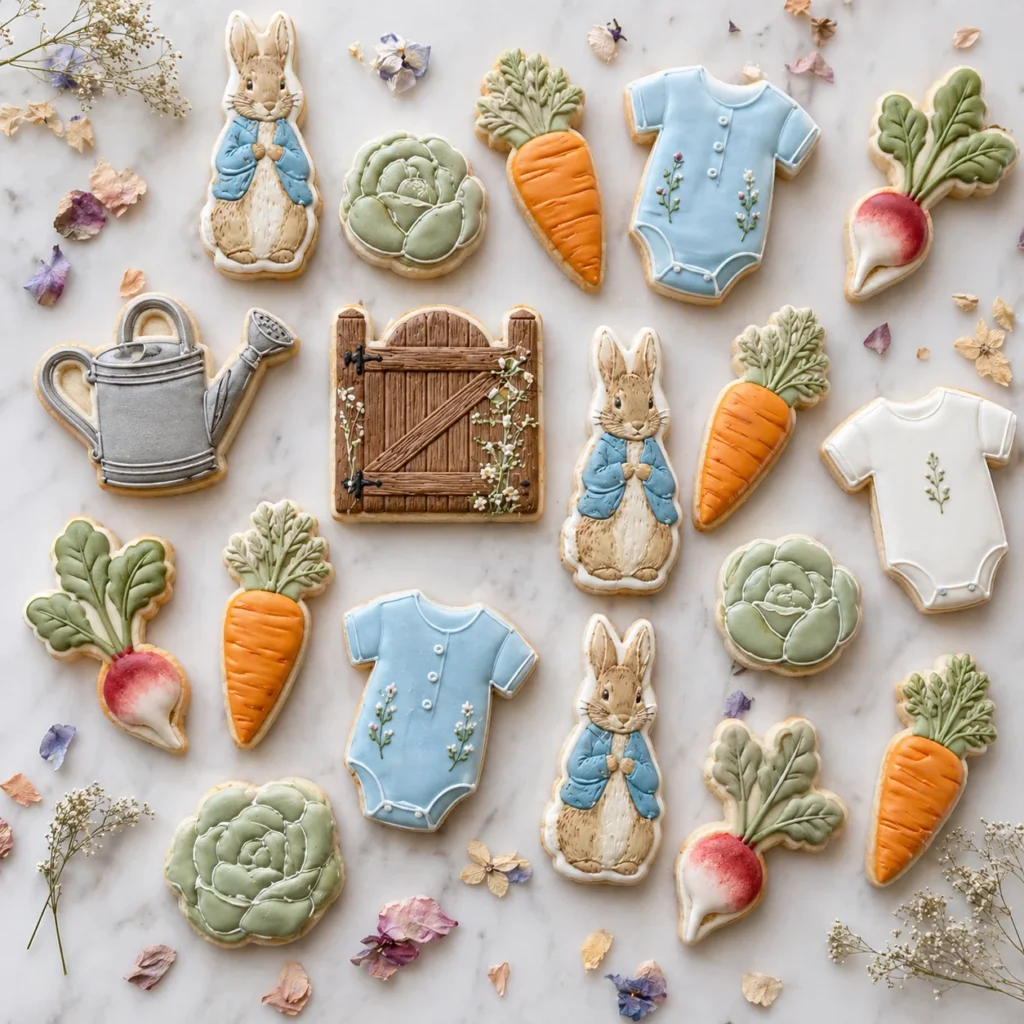 Garden-Themed Sugar Cookies