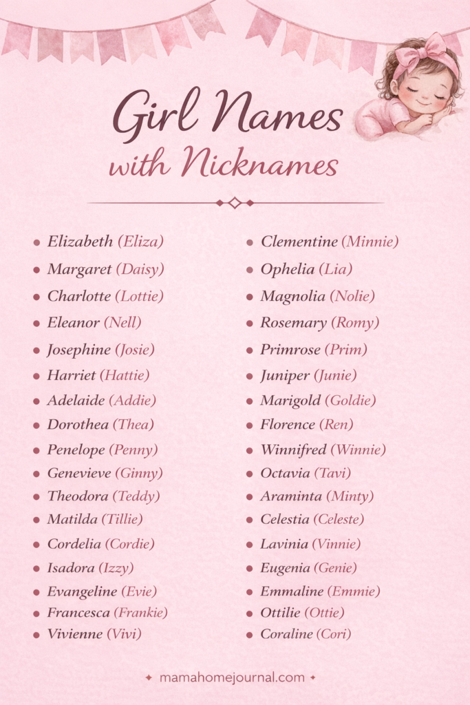 Girl Names With Nicknames