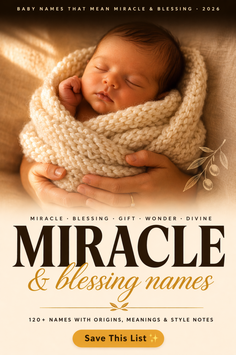 Baby Names That Mean Blessing
