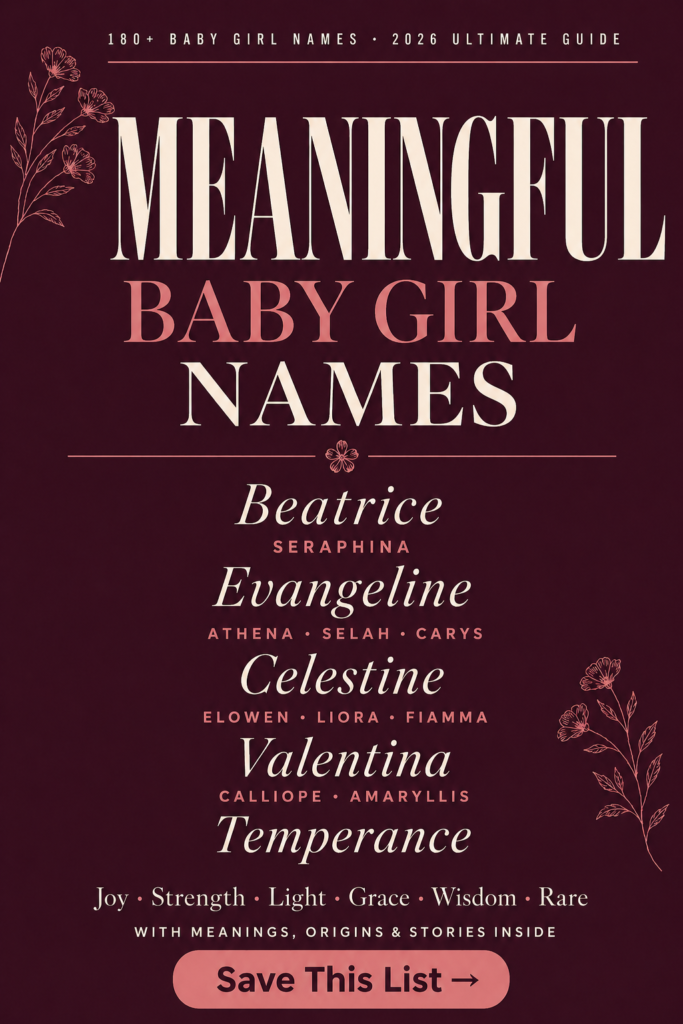 Meaningful Girl Names ideas