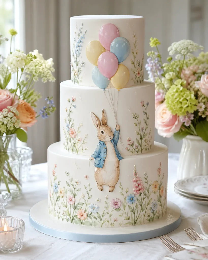 Peter Rabbit Balloon Cake