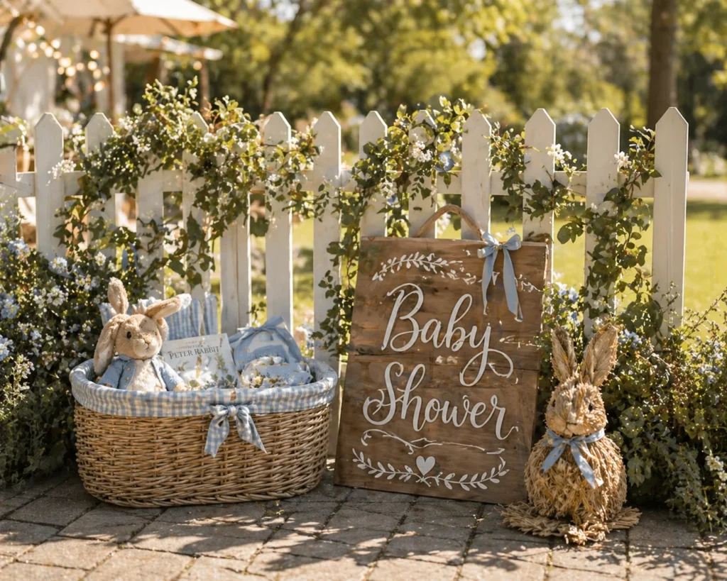 Picket Fence & Wicker Accents