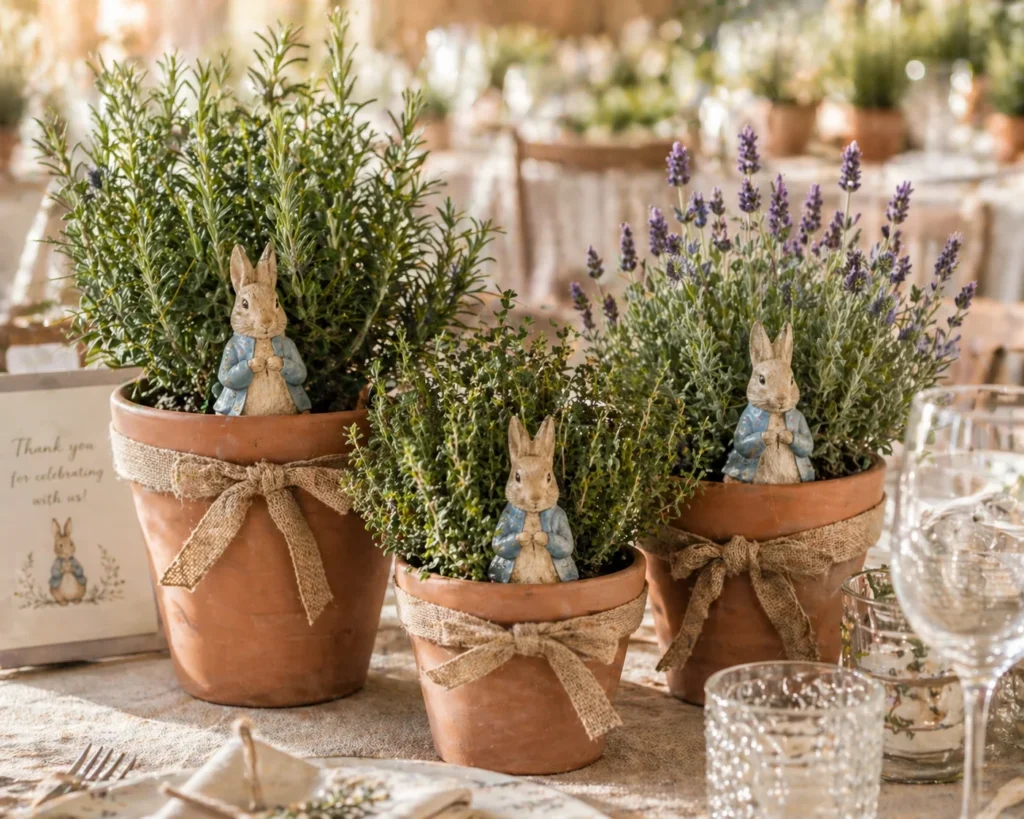 Potted Plant Centerpieces
