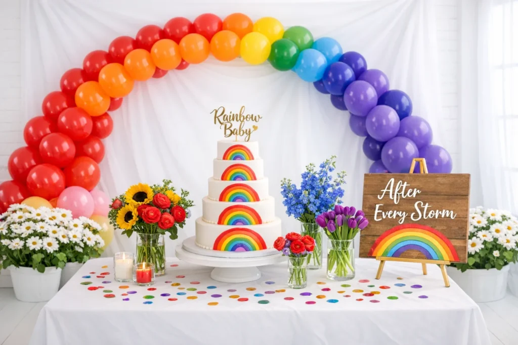 Rainbow Baby shower Celebration