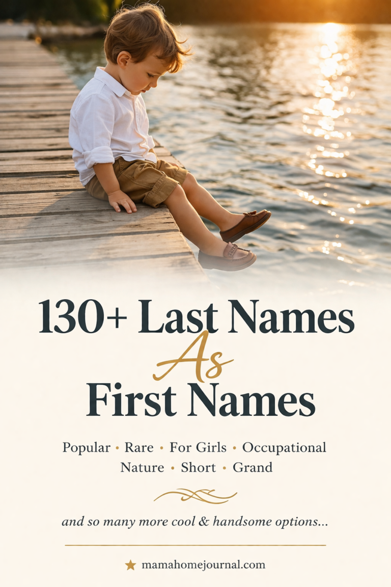 Short & Cool Last Names as First Names (Strong Baby Name Ideas)
