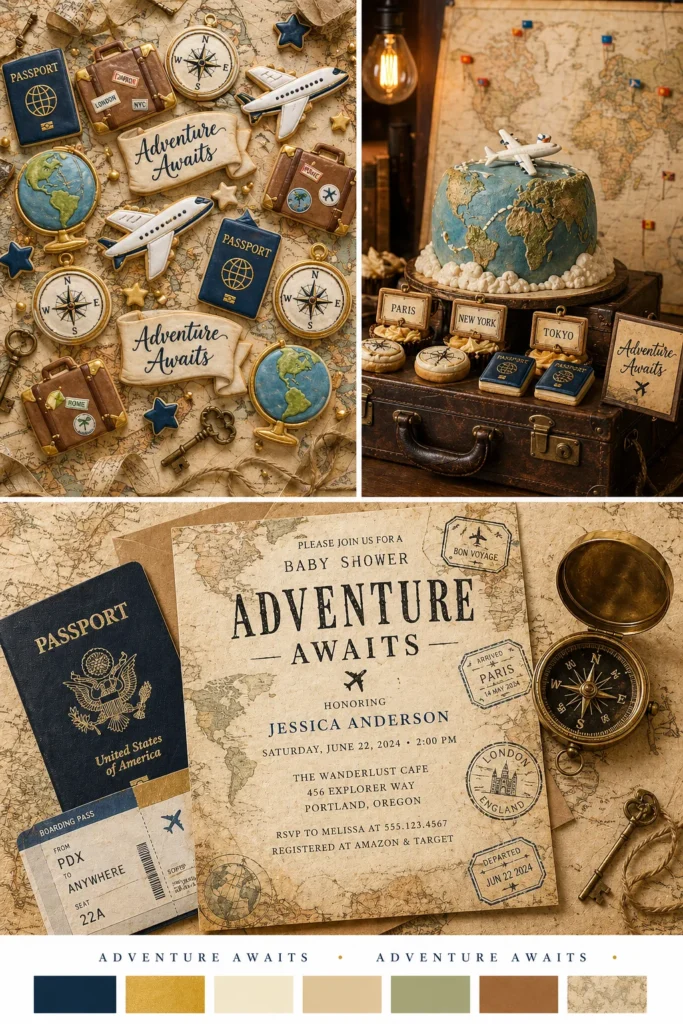 Travel Adventure Baby Shower Theme