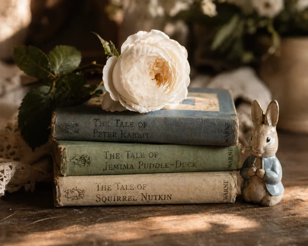 Vintage Book Stack Displays