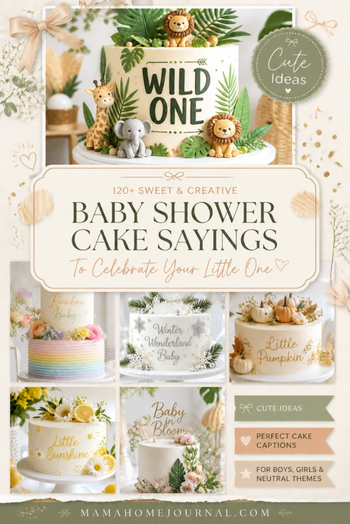 120+ Sweet Baby Shower Cake Sayings For Modern Parties ✨