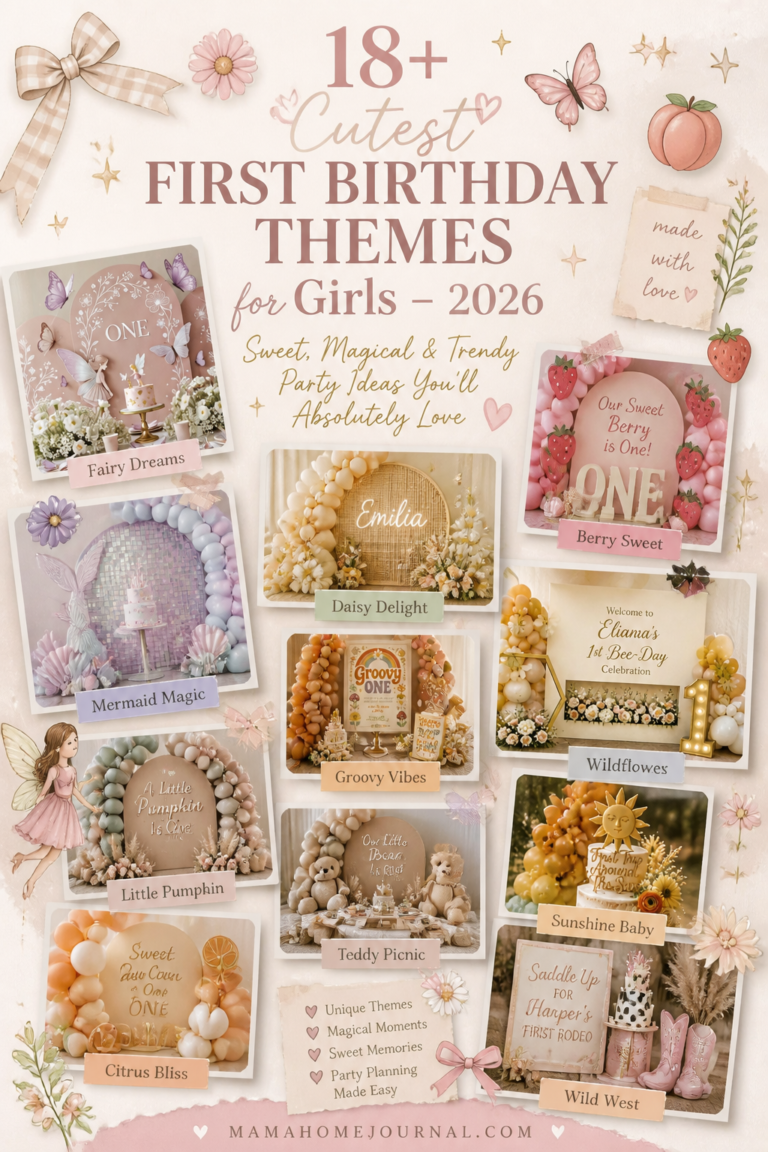 18+ Cutest First Birthday Themes for Girls – 2026