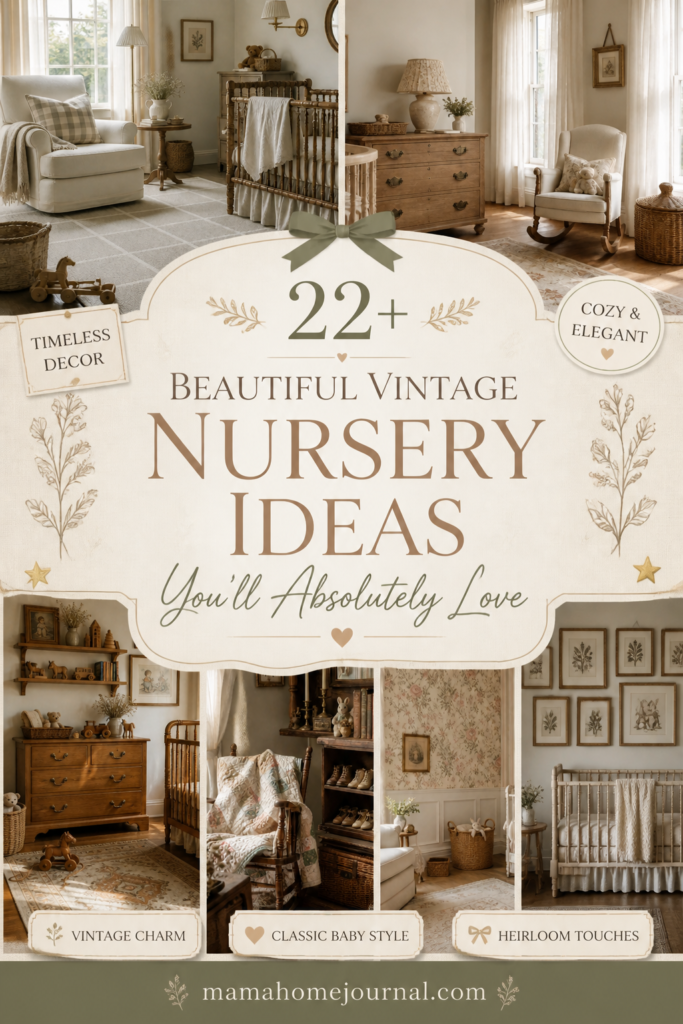 22+ Beautiful Vintage Nursery Ideas for a Cozy Timeless Baby Room