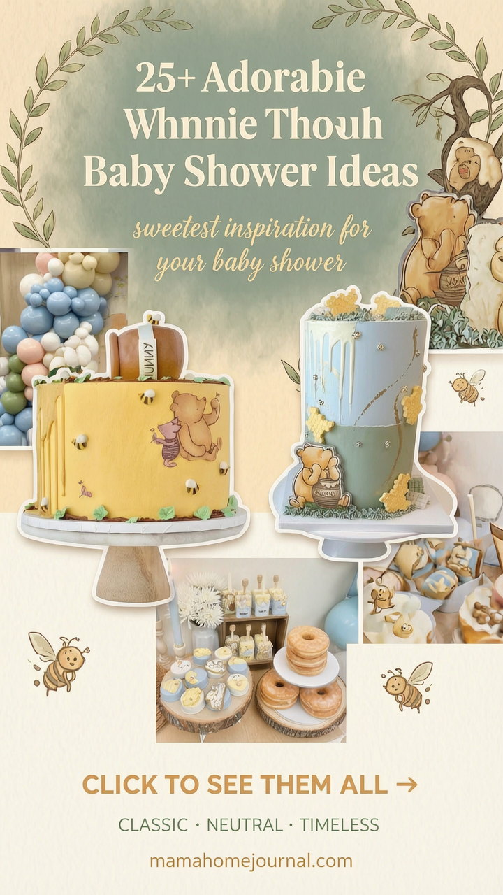 25+ Adorable Winnie the Pooh Baby Shower Ideas