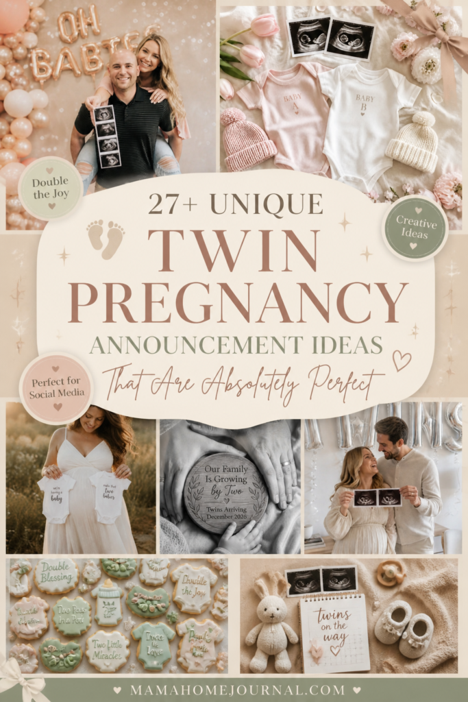 Twin Pregnancy Announcement Ideas