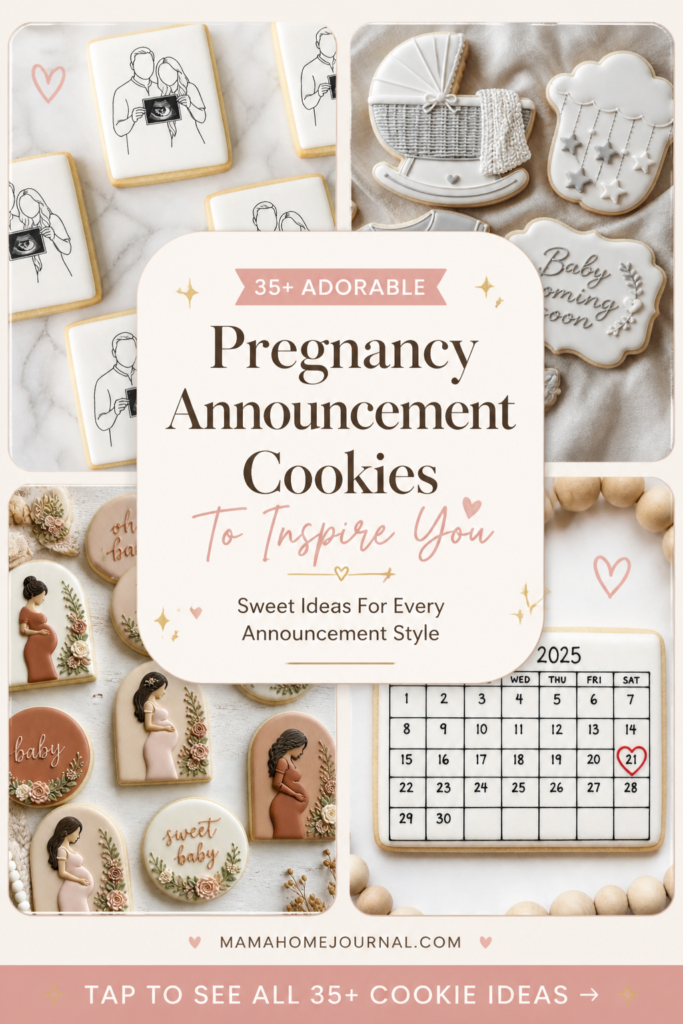 Pregnancy Announcement Cookies