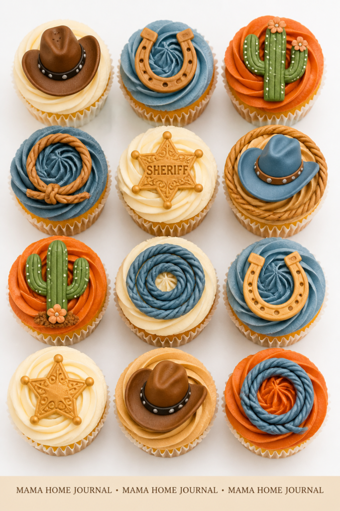 A Little Cowboy Cupcakes (Western Theme Cupcakes)