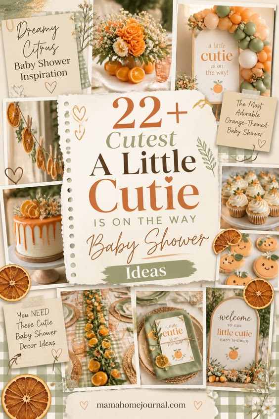 A Little Cutie Is On The Way Baby Shower Theme