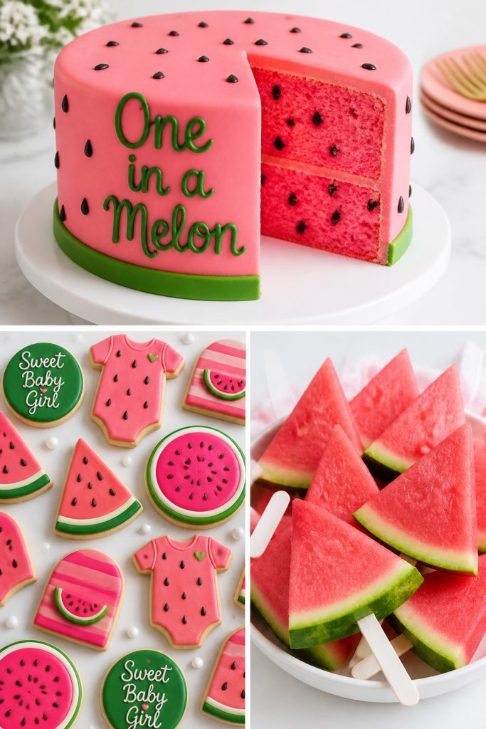 A Little Sweetie is On the Way (Watermelon) baby shower theme