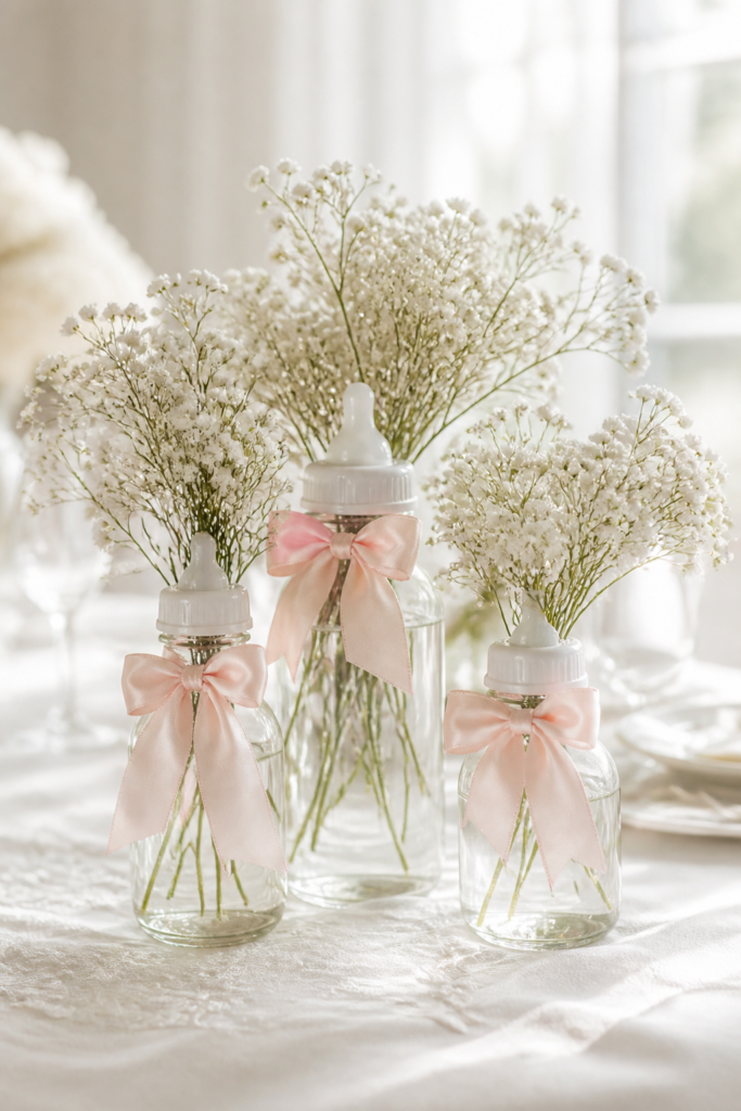 Baby Bottle Flower Vases