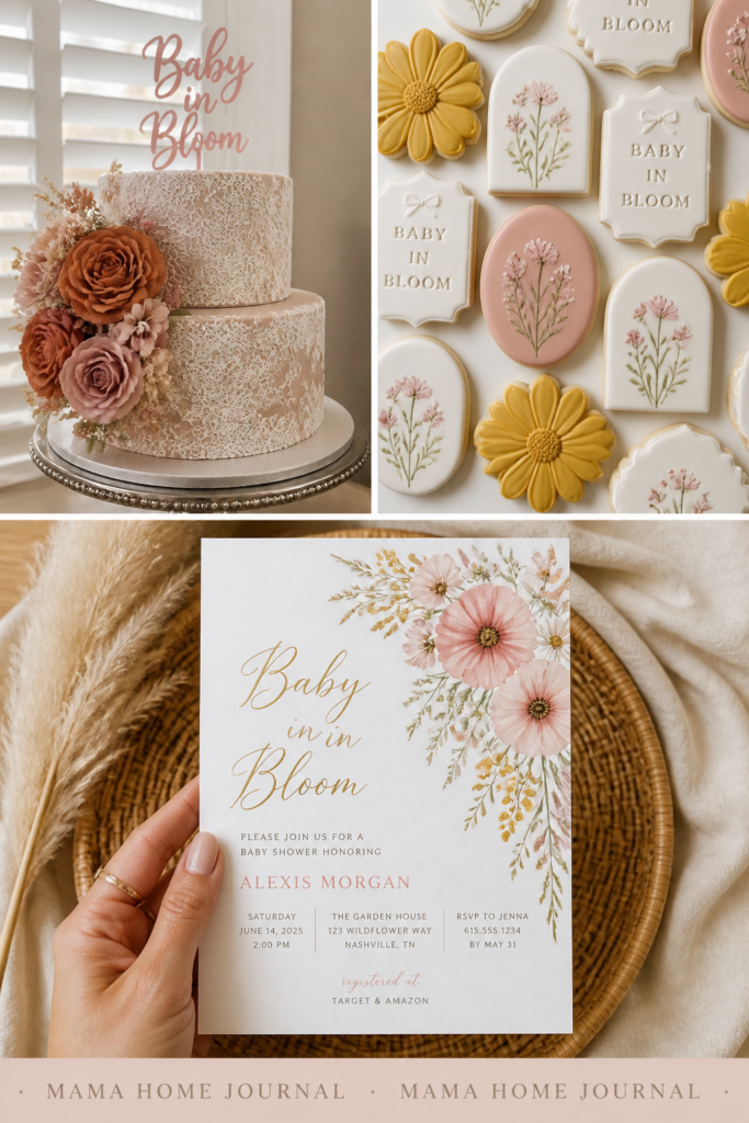 Baby in Bloom Garden Party baby shower theme