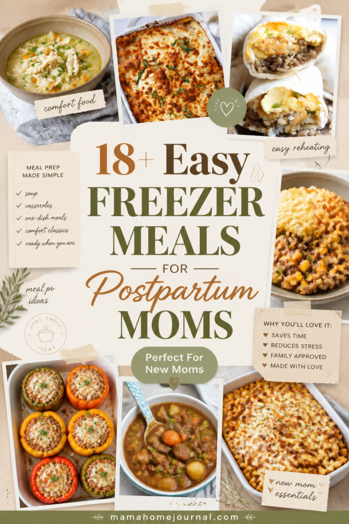 Best Freezer Meal Prep Ideas for New Moms After Baby