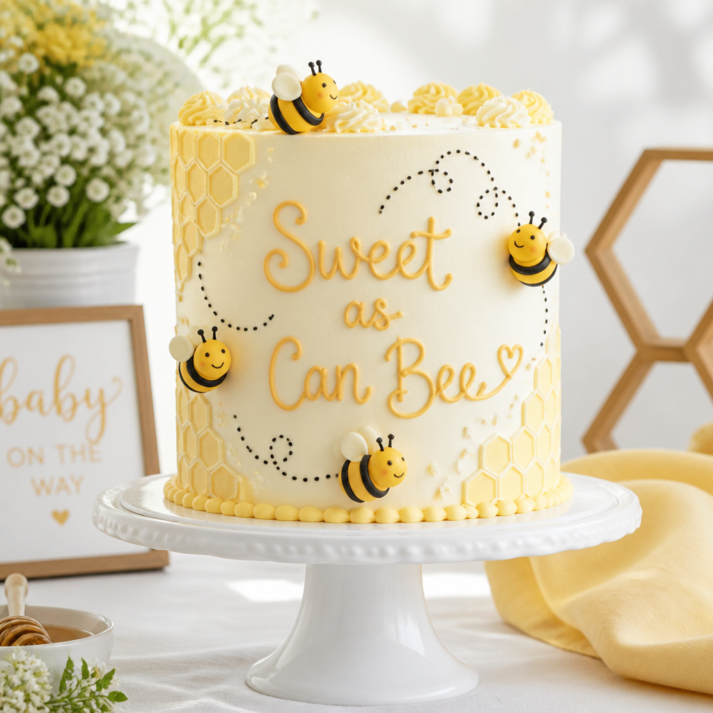 Bumble Bee Themed Baby Shower Cake Sayings