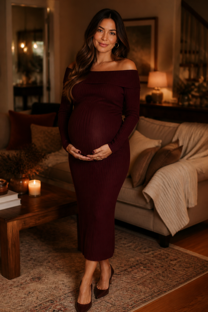 Burgundy or Wine Dress