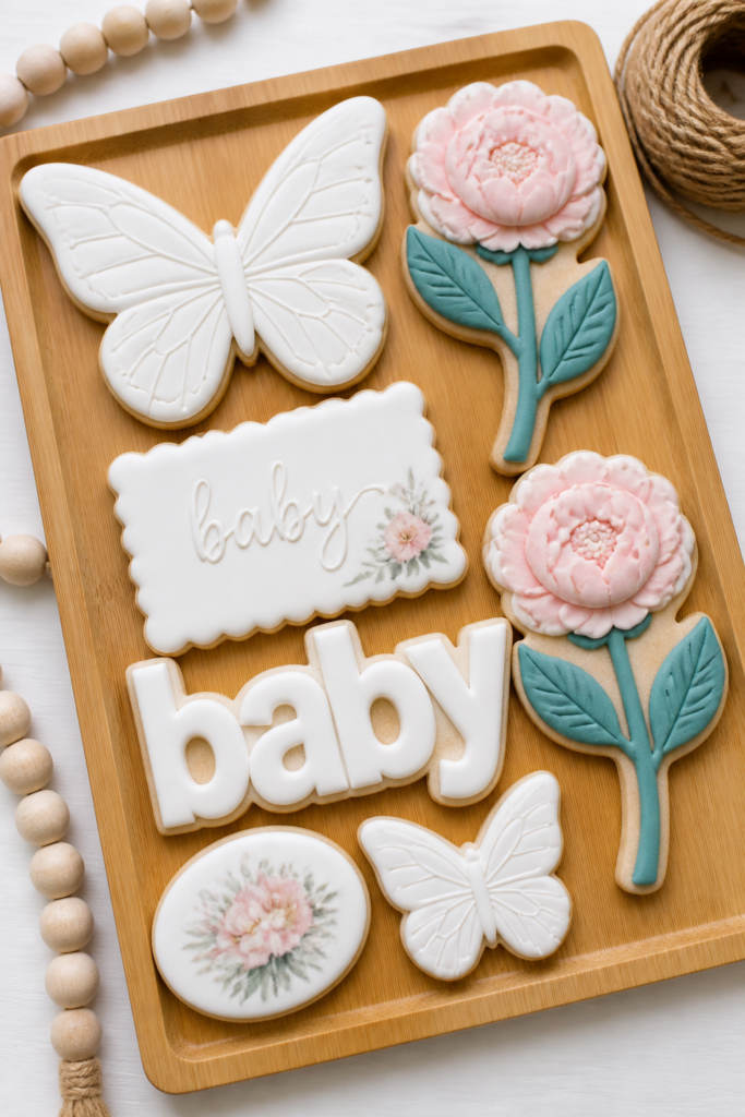 Butterfly Sugar Cookies — Version 1 (Elegant White)