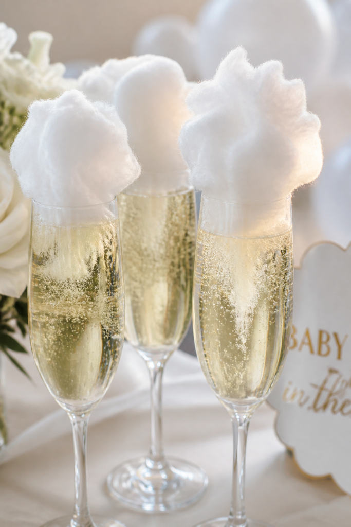 Champagne with Cotton Candy Clouds