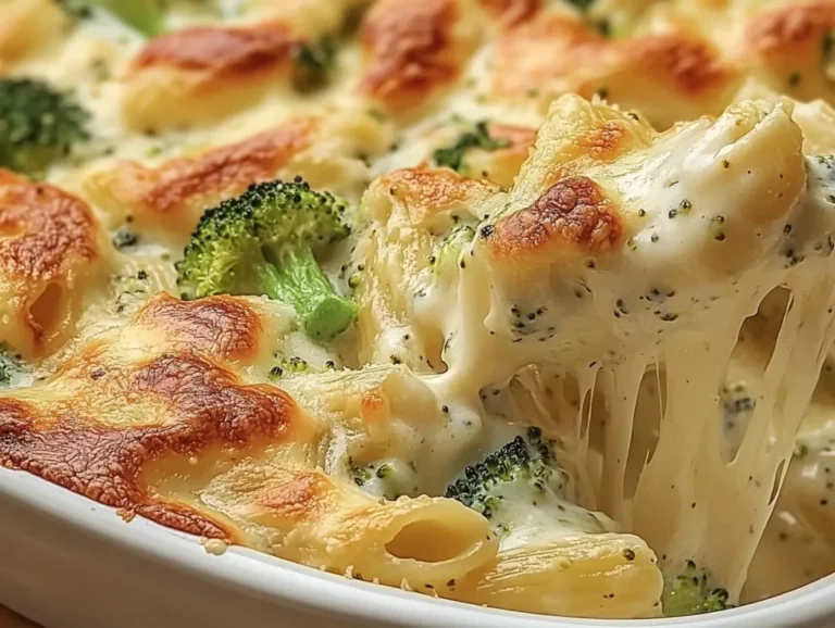 Chicken and Broccoli Baked Alfredo