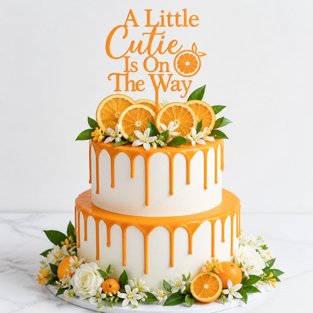 Citrus Drip Cake
