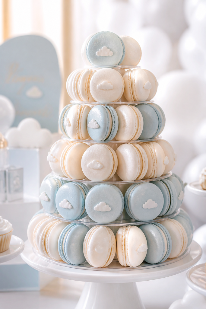 Cloud Macarons Tower