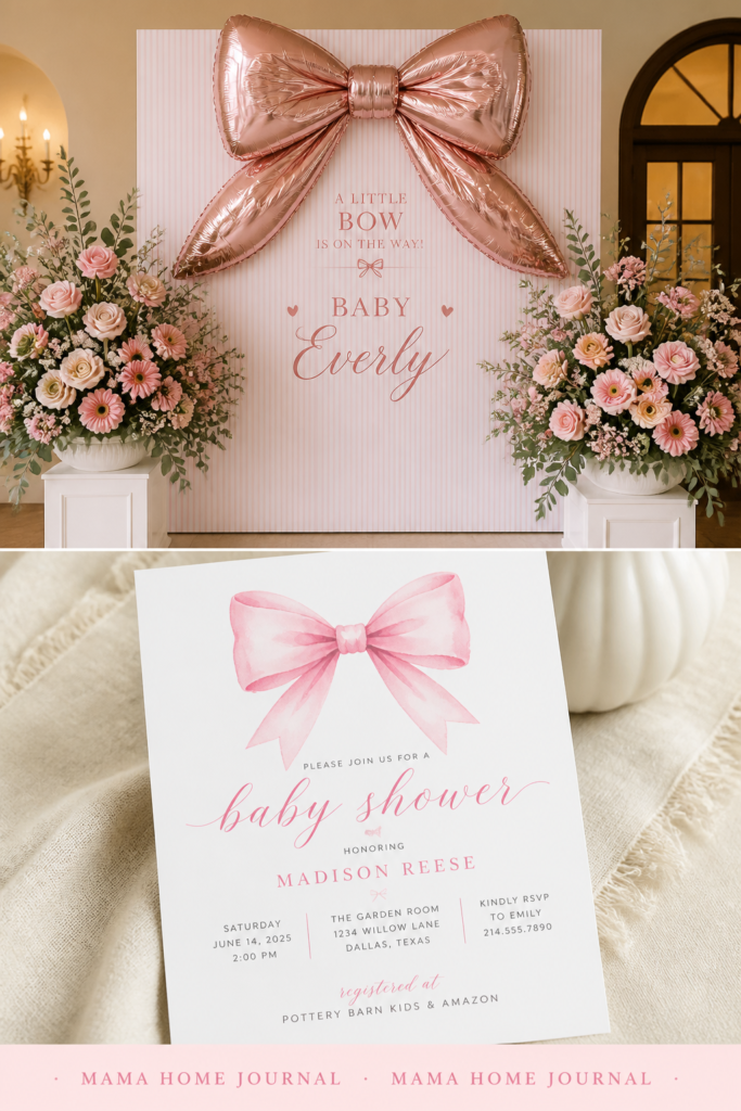 Coquette Baby Shower Bow-tiful Baby shower theme