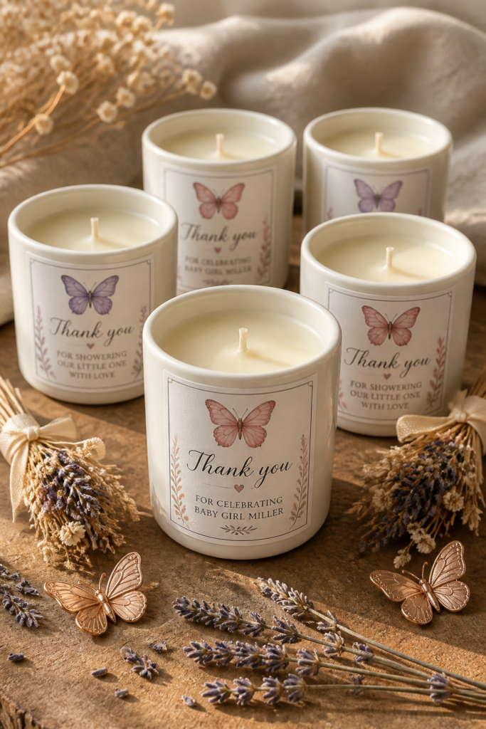 Custom Butterfly Candles