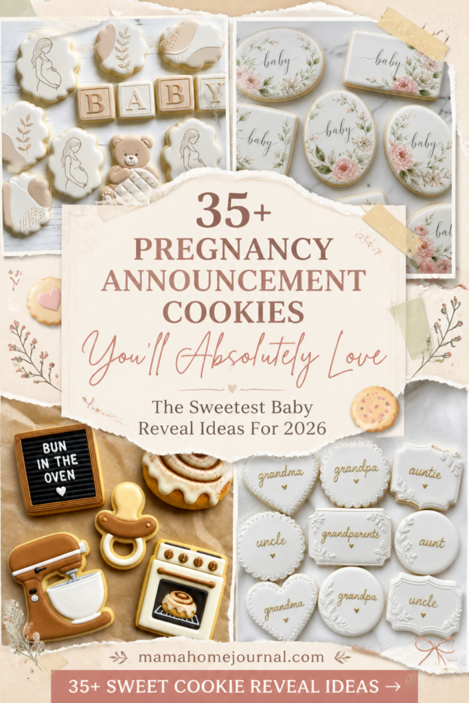 Custom Pregnancy Announcement Cookies for Family & Grandparents Reveals