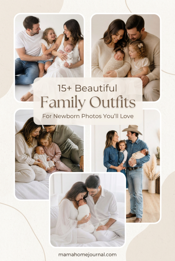 Cute Family Outfit Ideas for Newborn Photos