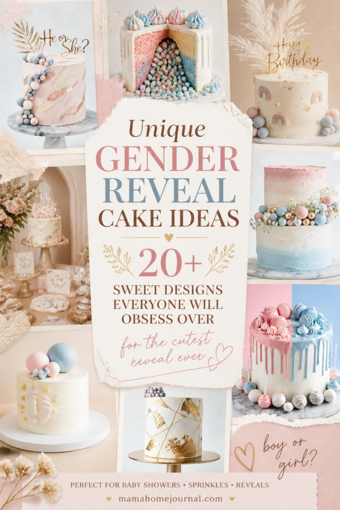 Cute Gender Reveal Cake Designs