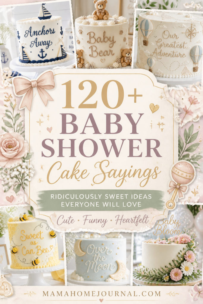 Cutest Baby Shower Cake Sayings For Every Theme & Season 🌸🐝🌙