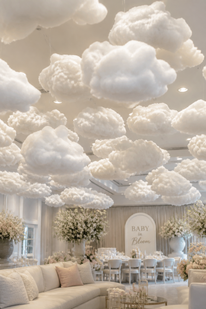 DIY Hanging Cloud Decorations