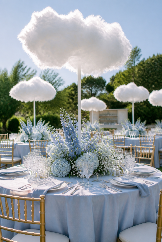 Dreamy Cloud Centerpieces