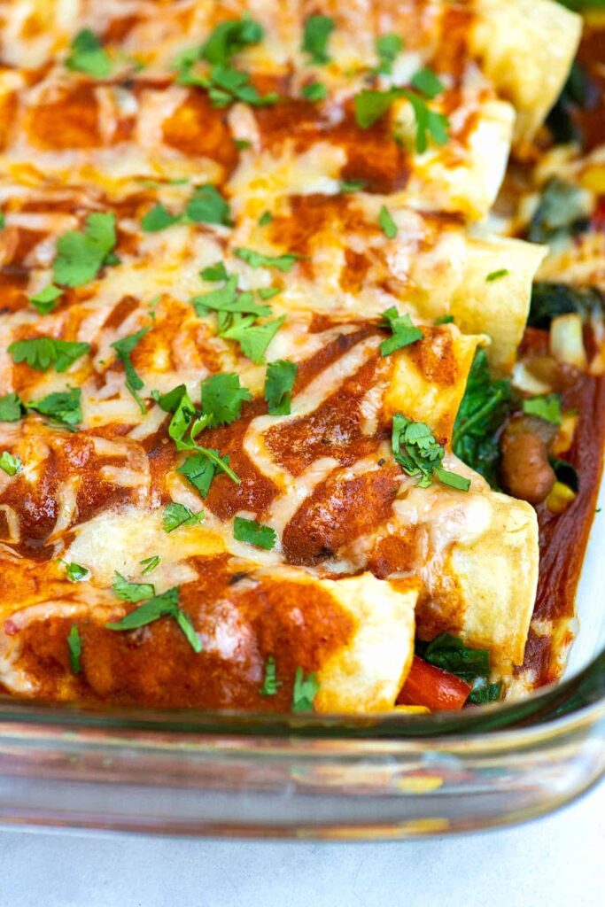 Easy Veggie Enchiladas
