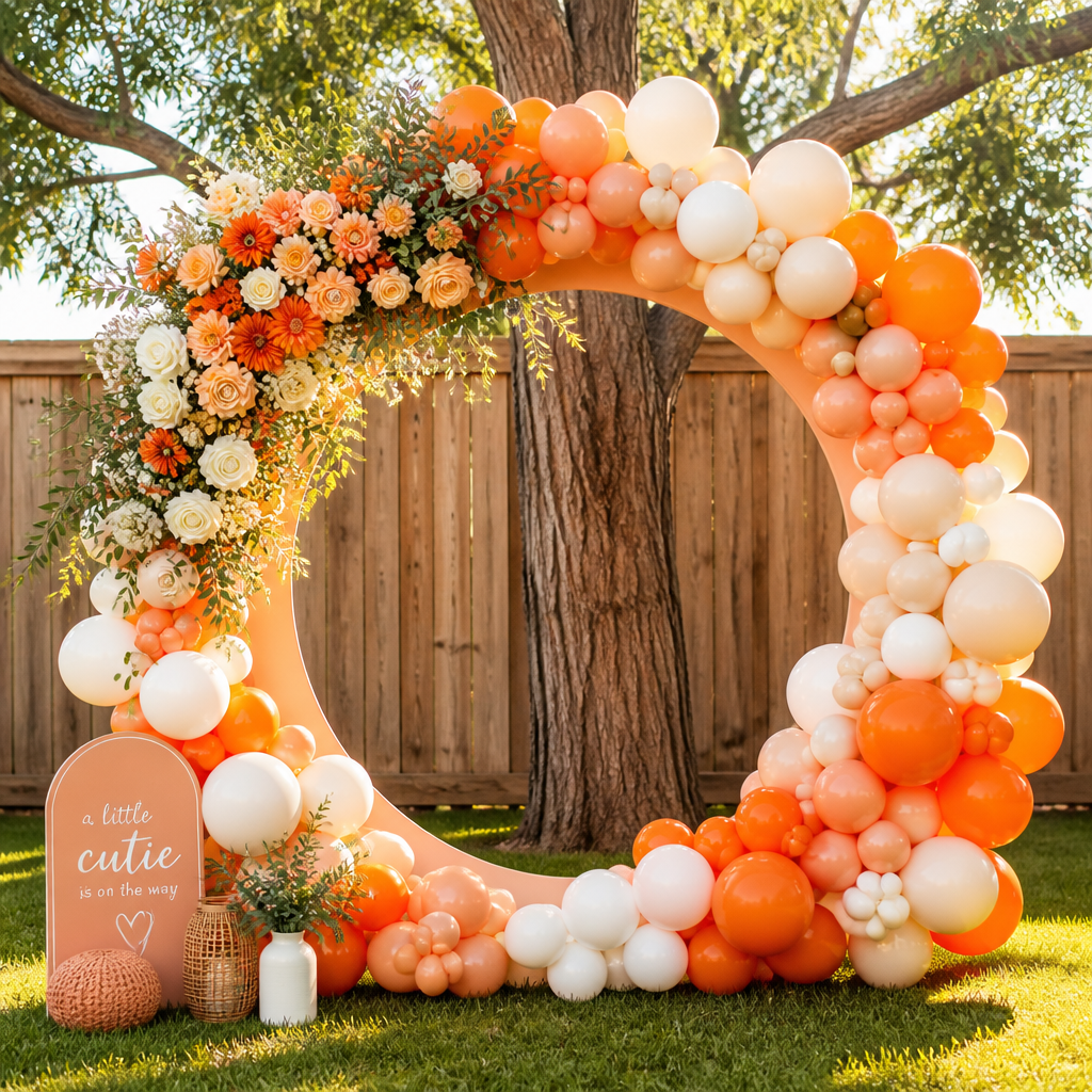 Floral and Balloon Photo Arch