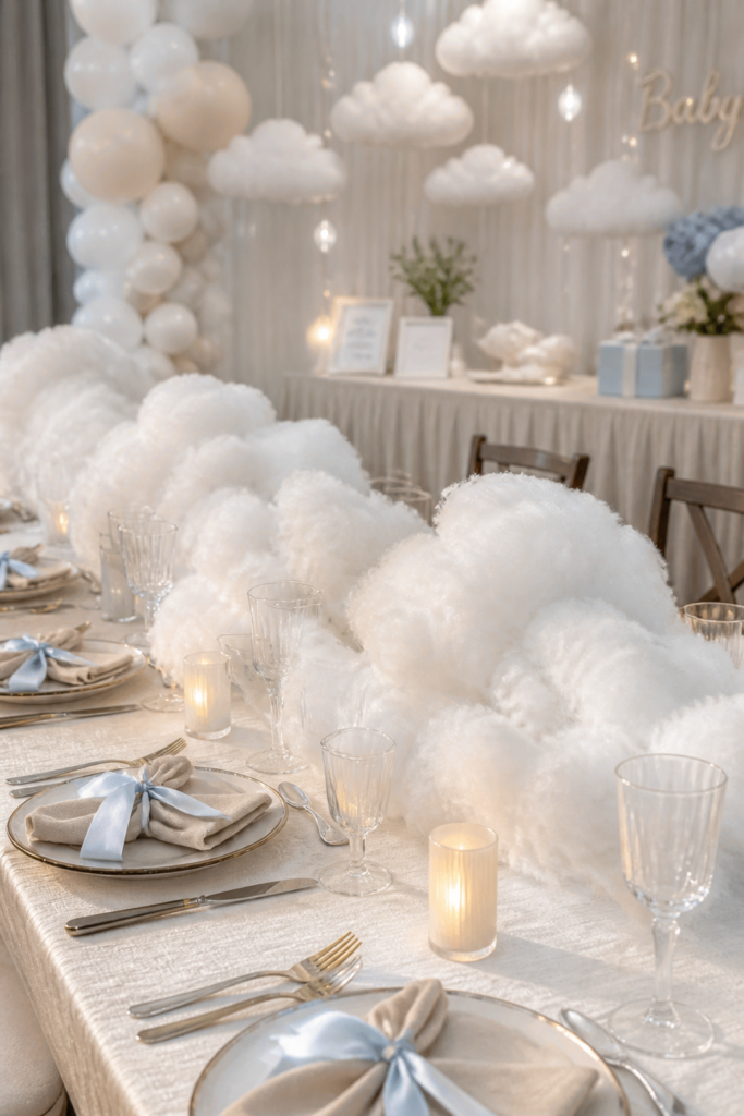 Fluffy Cloud Centerpieces