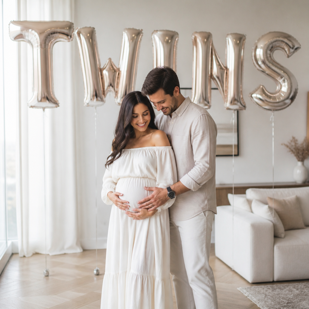 Giant TWINS Foil Balloon Display