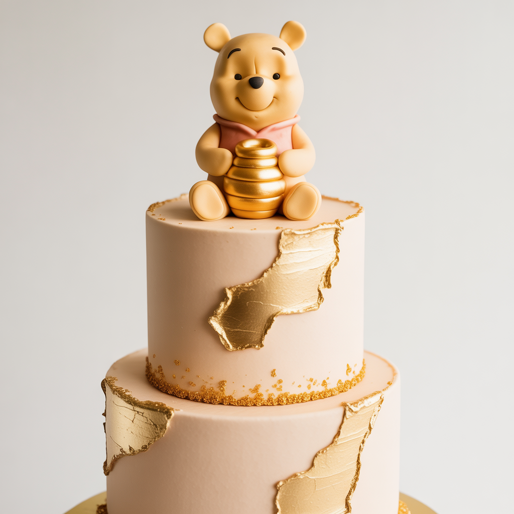 Gold Leaf Embellished Cake