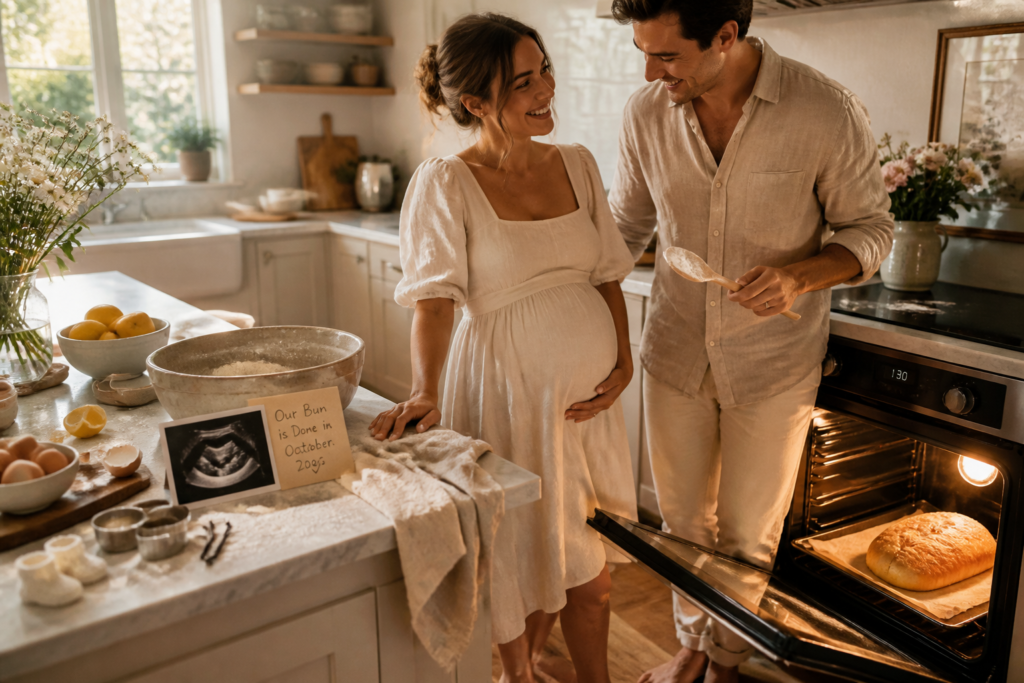 Half-Baked Pregnancy Announcement